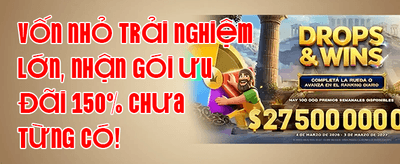Siêu Ưu Đãi Chào Mừng 100% promotion